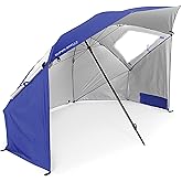 Sport-Brella Super-Brella SPF 50+ Sun and Rain Canopy Umbrella for Camping