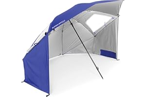 Sport-Brella Super-Brella SPF 50+ Sun and Rain Canopy Umbrella for Camping