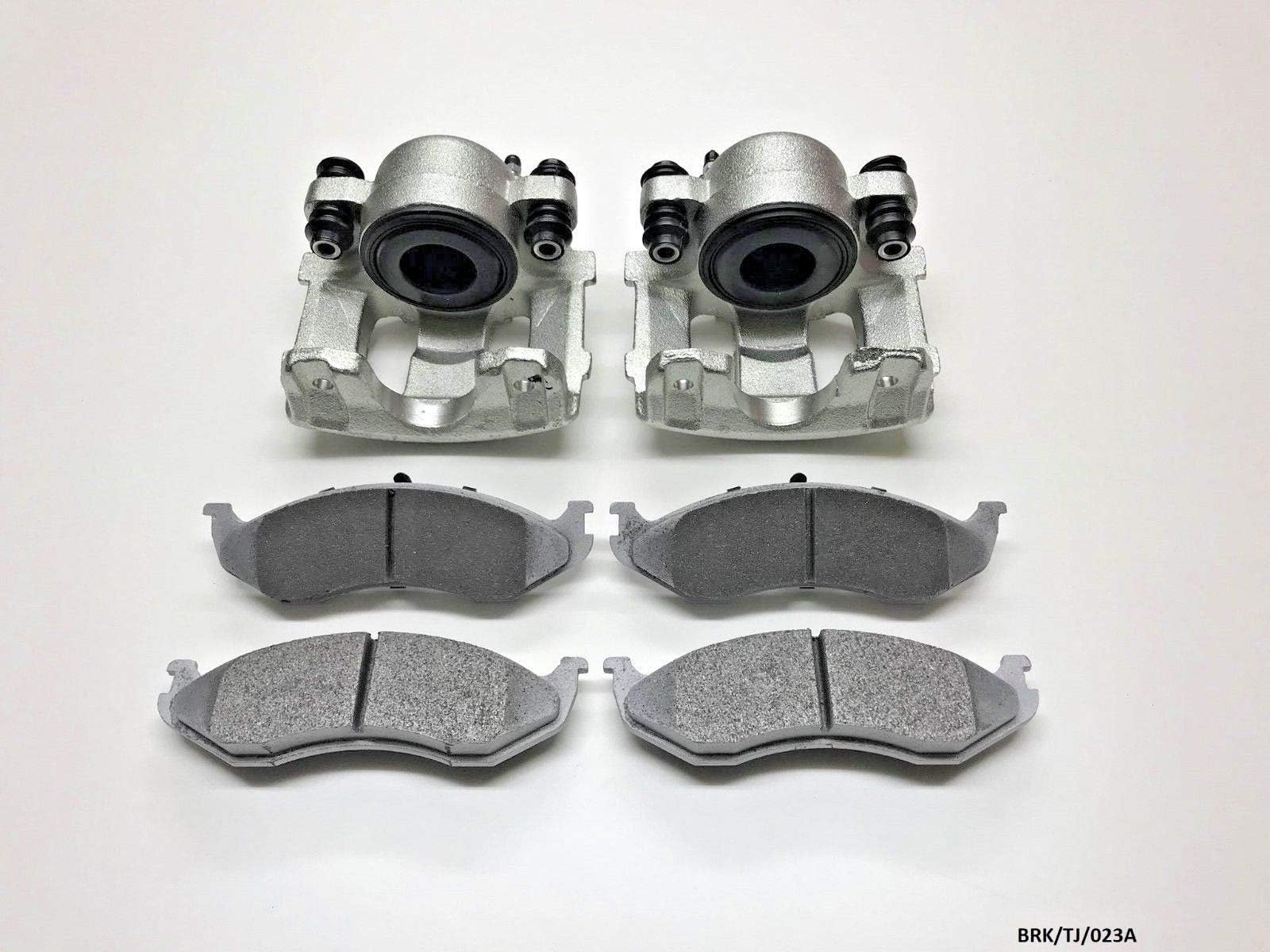 ALPHA BRAKES NTY 2 x Front Brake Calipers & Brake Pads Grand Cherokee ZJ 1993-1998/ Cherokee XJ 1990-2001