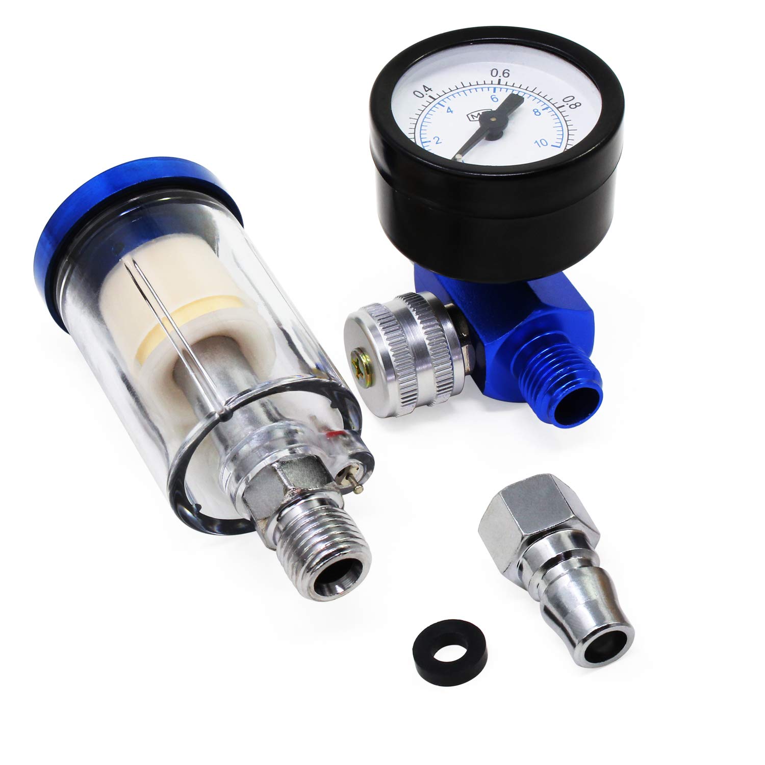 WiMas Air Pressure Regulator Gauge inLine Air Water Oil