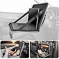 JOYTUTUS 3 in 1 Steering Wheel Eating Tray (Gray), Car Back Seat Laptop Desk, Multifunctional Car Office Bag, Car Work Table for Writing, Car Organizer for Kids, Commuters, Family