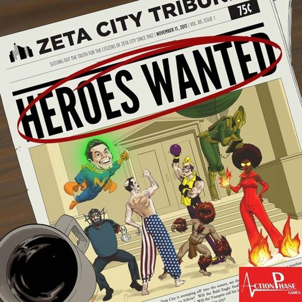 Action Phase Games Heroes Wanted Board Game