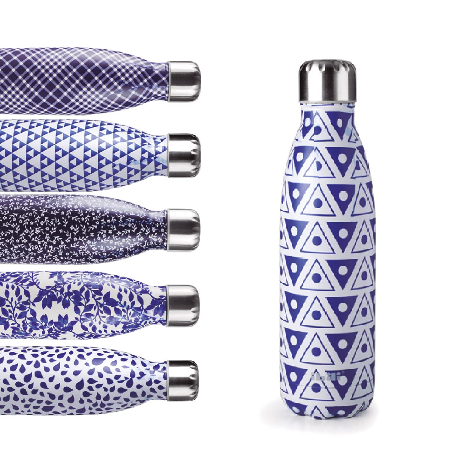 IBILI Thermos Flask with Double Wall, Symbol Blue, 500 ml, 18/10 Stainless Steel, Reusable