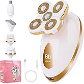 Electric Razors for Women, 5 in 1 Painless Rechargeable Dusk Shaver Womens, Women's Shavers Everything, Lady Leg/Bikini/Face Hair Removal Products, Female Wet Dry Shaving Machine