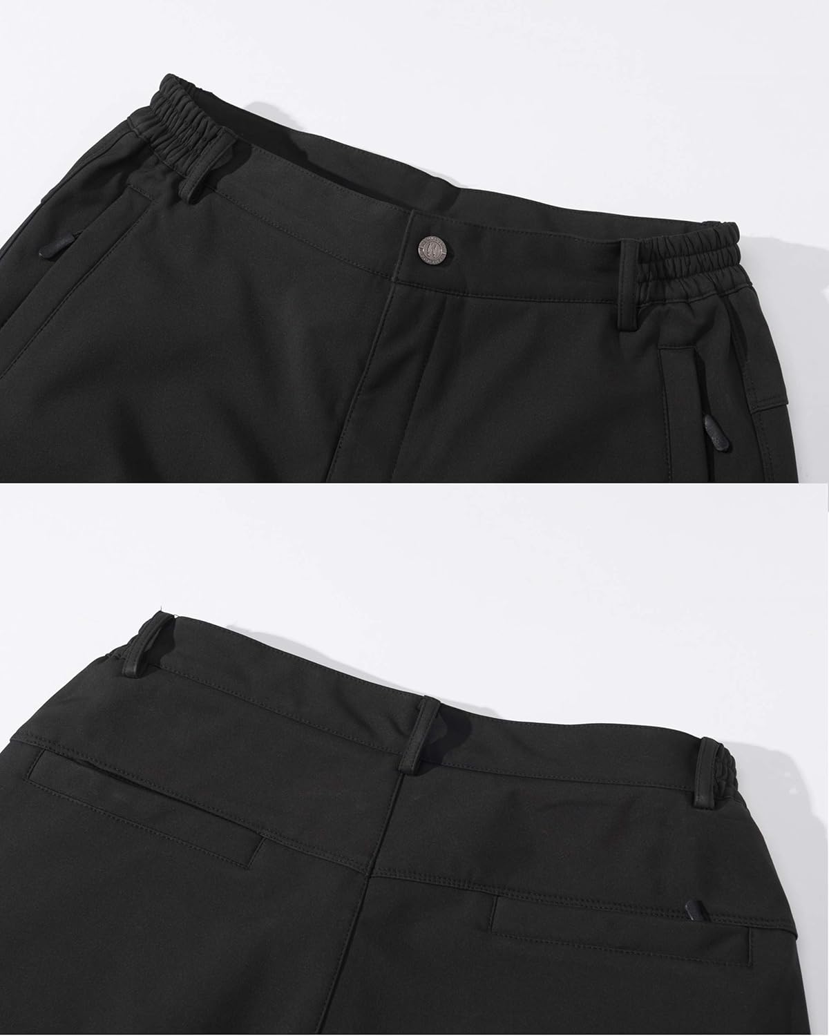 TACVASEN Men's Ski Pants-Snow Ski Tactical Fleece Lining Softshell Winter Pants Trousers : Clothing