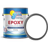In The Swim White Epoxy Swimming Pool Paint - 1 Gallon | Epoxy-Base, High Gloss, Swimming Pool Paint - Long Lasting Stain Resistant