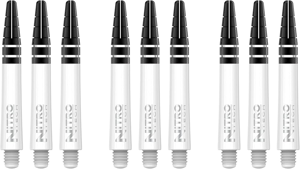 RED DRAGON Nitrotech Short Stems Solid White 3 Sets 9 Stems 35mm