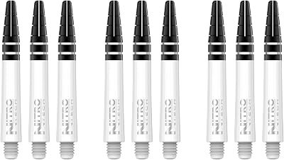 RED DRAGON Nitrotech Short Stems Solid White 3 Sets 9 Stems 35mm