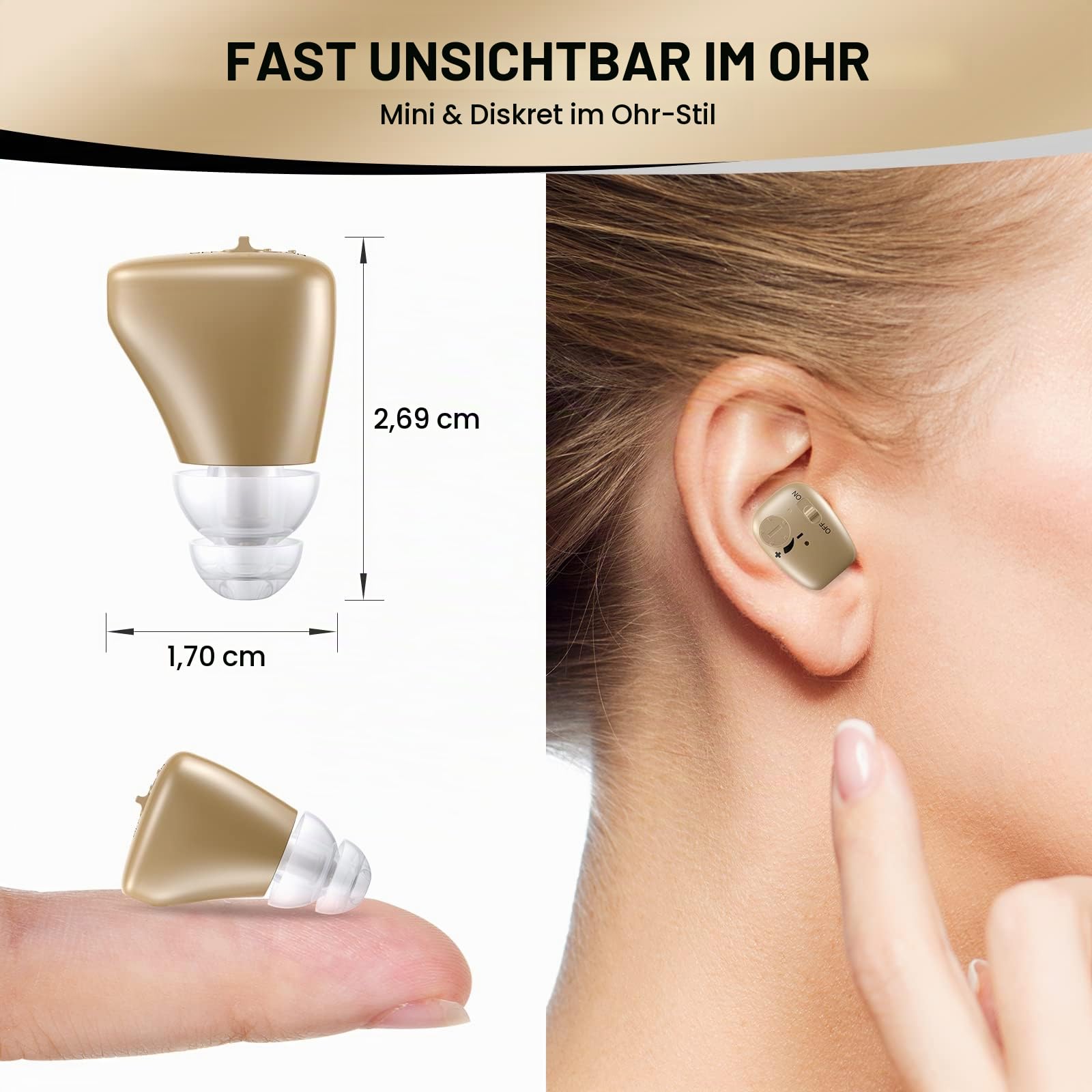 Wiederaufladbarer Soundverstärker mit digitaler Rauschunterdrückung für tragbares Tragen 4