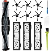 Replacement Parts for Neato Botvac D Series D3 D4 D5 D6 D7 D75 D80 D85 Robot Vacuum Cleaner Accessory Kit Including 1 Main Brushes, 3 Hepa Filters, 6 Side Brushes