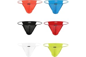 iKingsky Men's High-leg Opening Bikini Underwear Sexy Brazilian Back Mens Underwear
