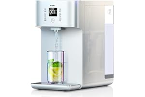 KOVIET CF01 Reverse Osmosis Countertop Water Filter, 8 Stage Nano RO Water Filtration System, Home Water Purifier, 4:1 Pure to Drain Ratio, No Installation Required, White