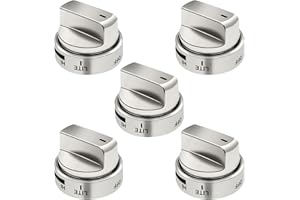 5 Pack AEZ73453509 Stove Knobs Replacement for LG Gas Range/Oven - Replaces AEZ72909008 AP5669773 2347547 PS7321756, Fit LRG3