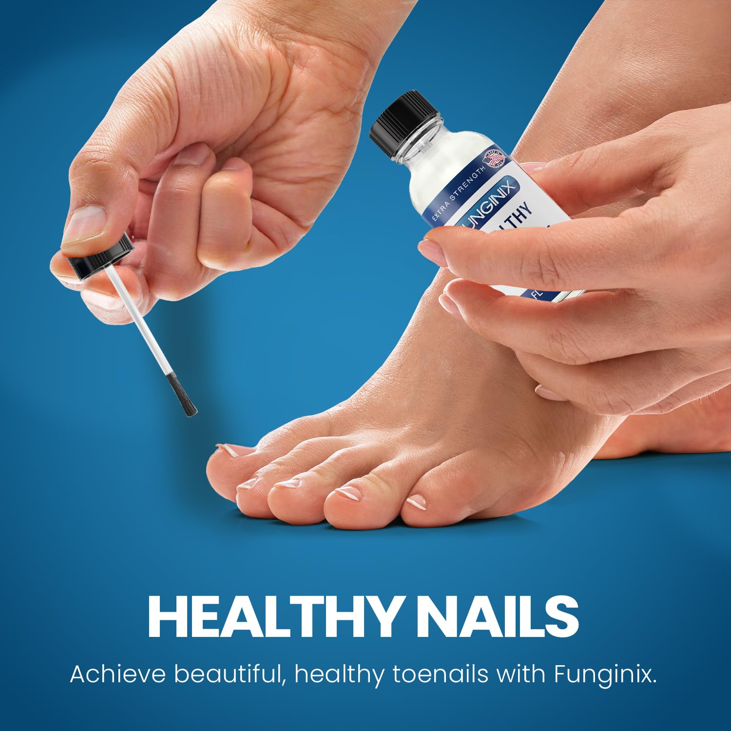 FUNGINIX Toenail Fungus Treatment - Extra Strength - Nail Fungus Treatment & Athlete's Foot Solution - Antifungal Liquid Solution - Made In the USA - 1 Bottle - (Packaging May Vary) - Image 7