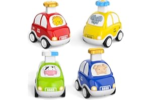 Bennol Baby Toy Cars for Toddler 1-3, 4PCS Push Cars Toys for 1 2 3 Years Old Toddlers Babies, Toddler Baby Toy Cars 1 2 3 Years Old Boys Birthday Gifts