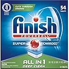Finish All in 1 Powerball Fresh, 54ct, Dishwasher Detergent Tablets