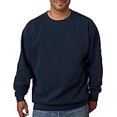 Comfort Colors Chouinard 1566 Adult Crew Neck Sweatshirt True Navy Direct Dye XXX-Large
