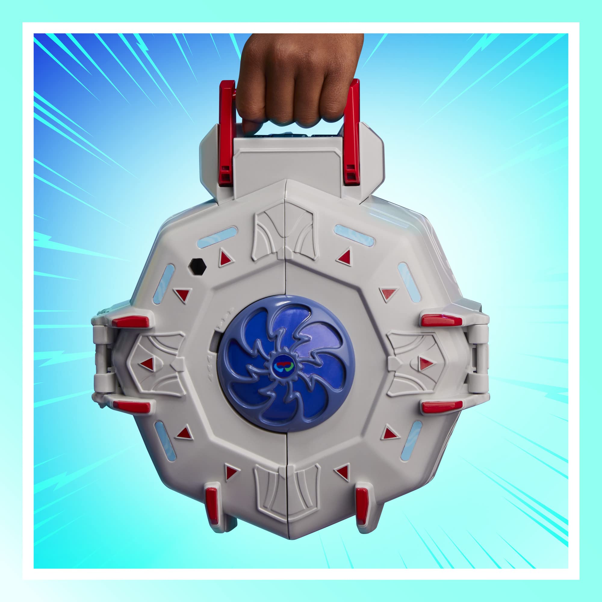 PJ Masks Power Heroes PJ Power Q Playset, Headquarters Set with Car and Figure, Superhero Toys for 3 Year Old Boys and Girls and Up