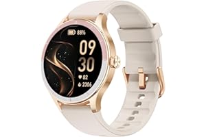 TOOBUR Smart Watch for Women, 40mm HD Smartwatch, Compatible with Android & iOS, Answer/Make Calls, Fitness Watch with Step/C