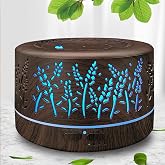 600ml Essential Oil Diffuser for Large Room, 20H Long Lasting Aromatherapy | Cool Mist Humidifier for Living Room, Bedroom &amp; Office, Large Capacity Quiet Oil Diffusers for Home Decor (Gift Ideas)