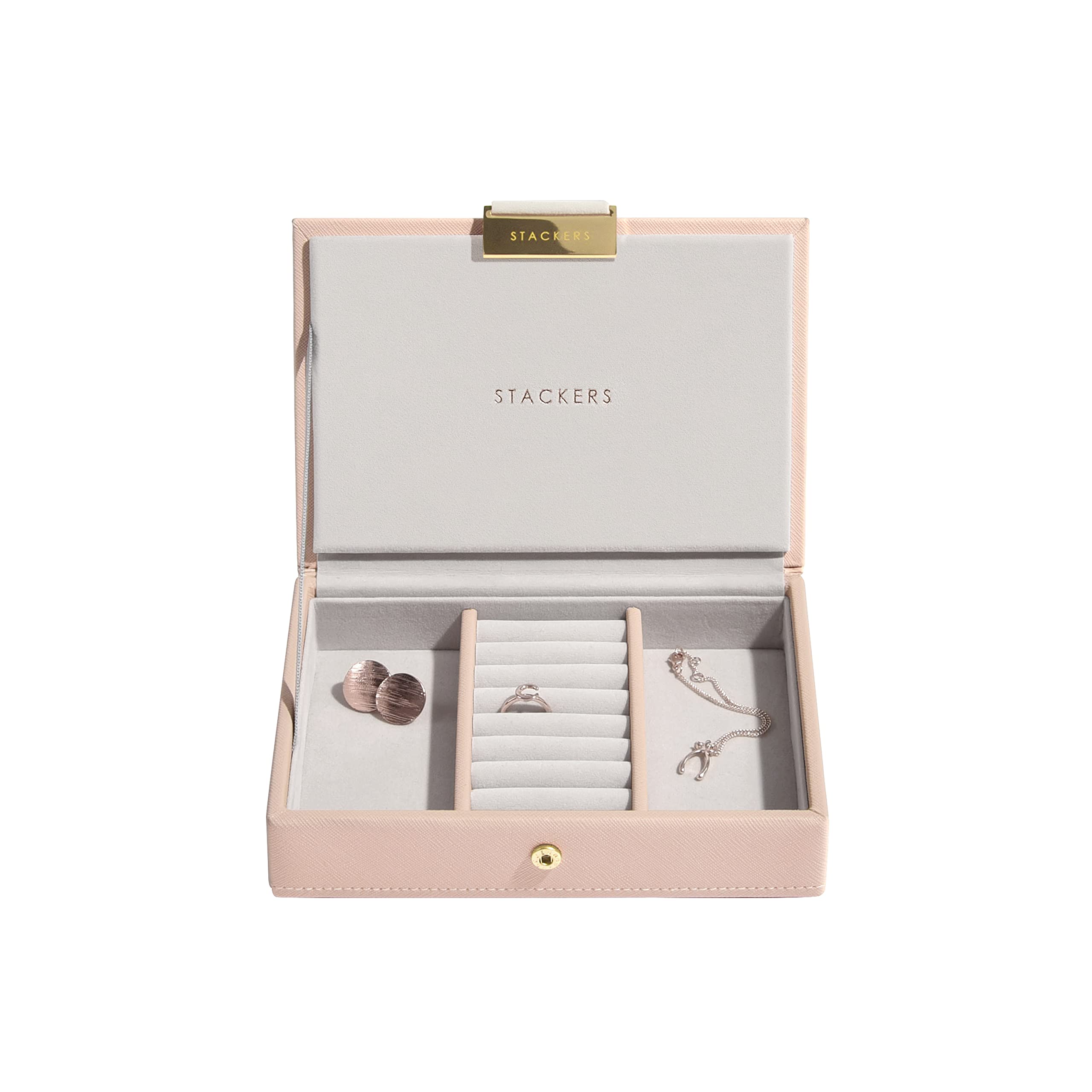 Stackers Blush Pink Mini Jewellery Box Lid