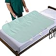 Patient Aid 34" x 72" Positioning Bed Pad with Handles | Incontinence Mattress Bedding Protector Liner Underpad | with Straps for Easy Lift Transfer | Reusable Washable Waterproof | Hospital Quality