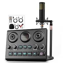 Podcast Equipment Bundle with Audio Interface and