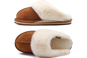 KuaiLu Womens Fluff Dual Memory Foam Slippers Ladies Cozy Arch Support Warm Scuff Slippers Slip on Comfy Winter House Shoes with Non-Slip Indoor Outdoor Hard Sole