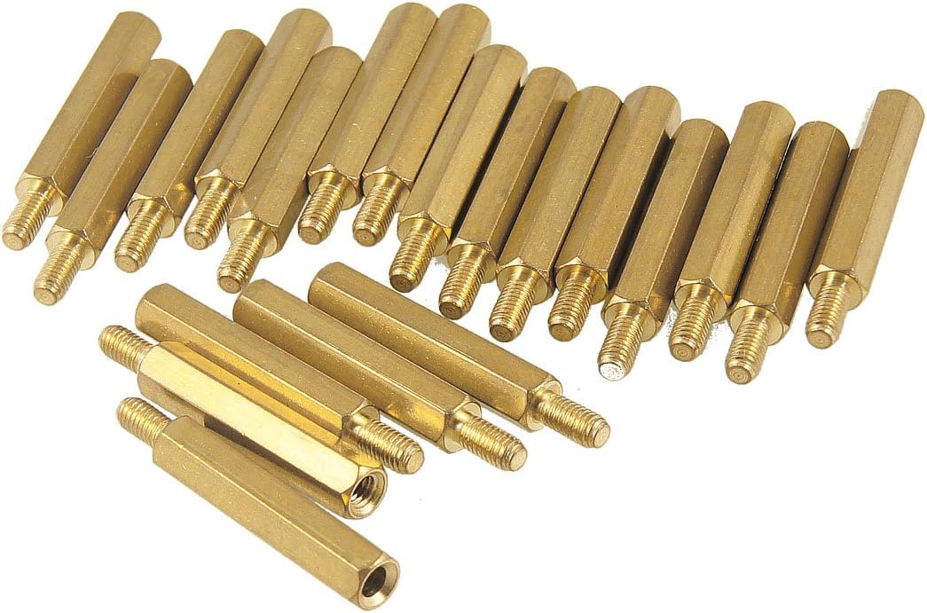 20 Pcs M3 Male x M3 Female Threaded PCB StandOff Spacer 30mm Length