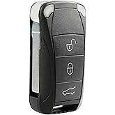 USARemote Key Fob Replacement for 2004 2005 2006 2007 2008 2009 2010 2011 Porsche Cayenne 4-Button Keyless Entry Remote Flip Key KR55WK45032 KR55WK45022 267-104-187