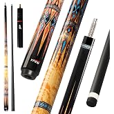 Banly Cuezone Carbon Fiber Pool Cue &ndash; MF1 Pro Taper Cue Stick with Extension, Low-Deflection Shaft, Premium Canadian Maple Butt, 12.5mm Tip, 3/8&times;8 Joint for Tournament &amp; League Play