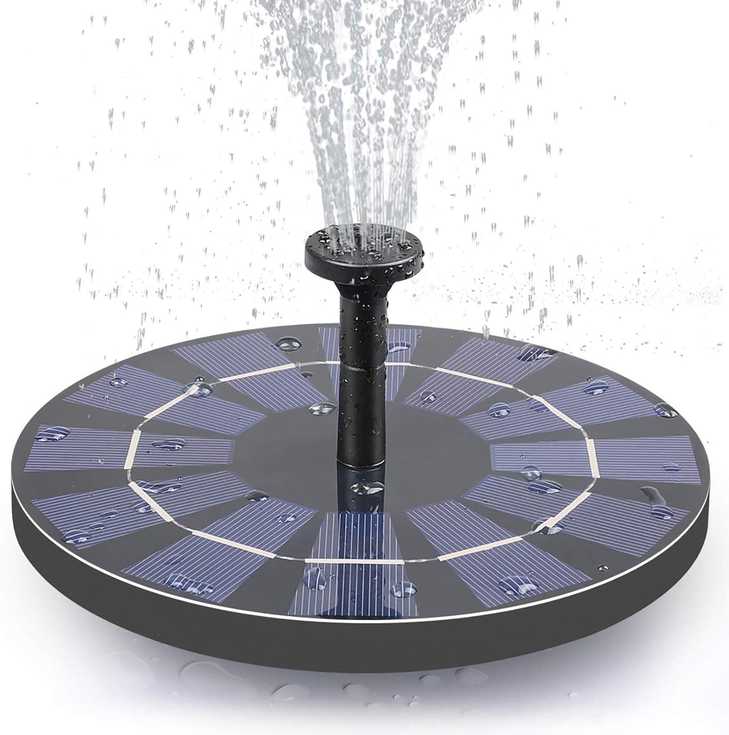 Lewisia Solar Bird Bath Fountain Pump Solar Powered Water Pump for Birdbath Small Pond Garden Decoration: Home & Kitchen
