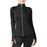 Harrison Howard Long Sleeve Equestrian Shirt Thermal Zip Jacket w/Fleece Interior Horse Riding Top with Extended Thumbholes