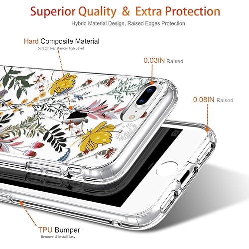 GiiKa Clear Heavy Duty Protective Case for Phone Plus Plus