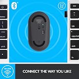 Logitech Pebble Wireless Mouse Bluetooth 2.4 GHz Silent Slim Graphite Black view 6