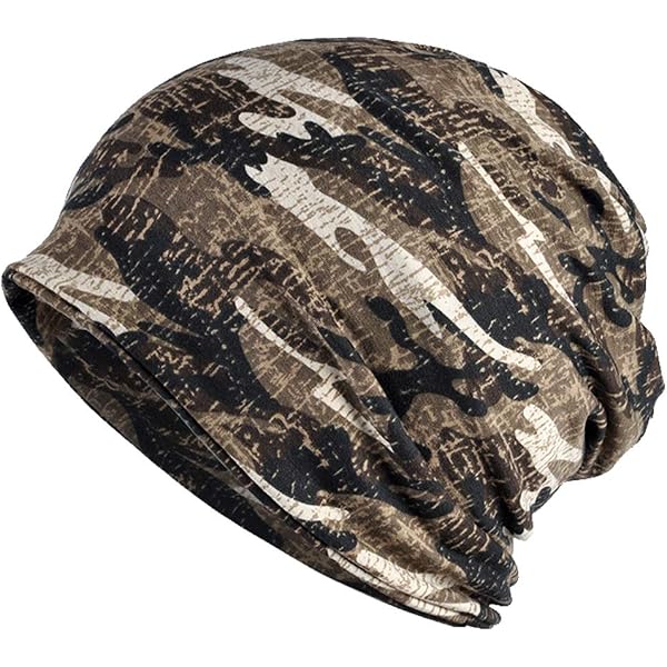 UGG Black and Gray Camo Beanie Ugg Wool Blend Cuffed Beanie OS Black White Gray Camo Print  main image 4