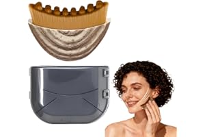 Lymphatic Contour Face Brush, Dry Brushing for De-Puffing and Facial Contouring, Relieve Fatigue and Relax Skin, Easy to Carr