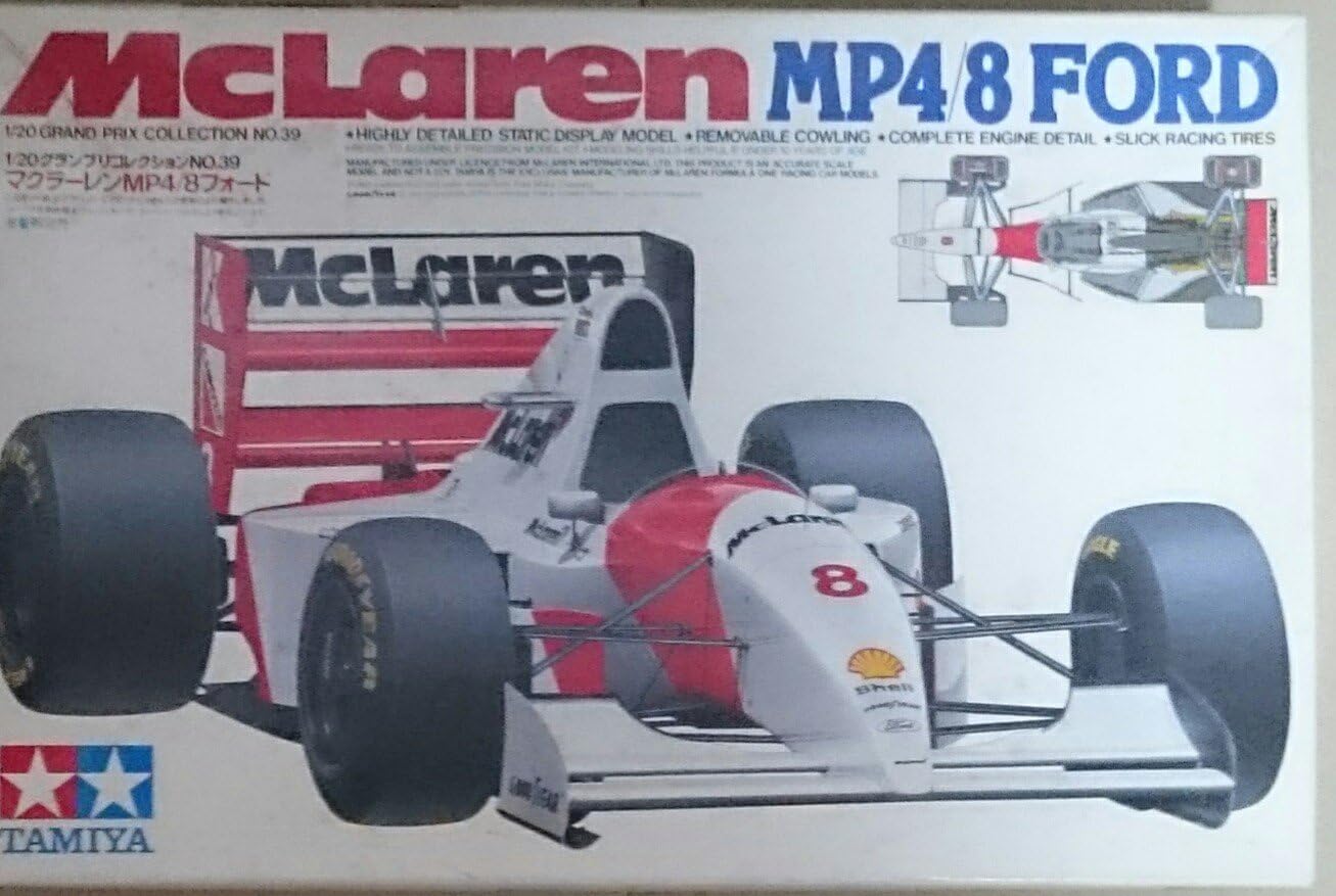 Amazon Com Mclaren Mp4 8 Ford Card Model Kit 1 20 Toys Games