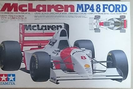 Amazon Com Mclaren Mp4 8 Ford Card Model Kit 1 20 Toys Games