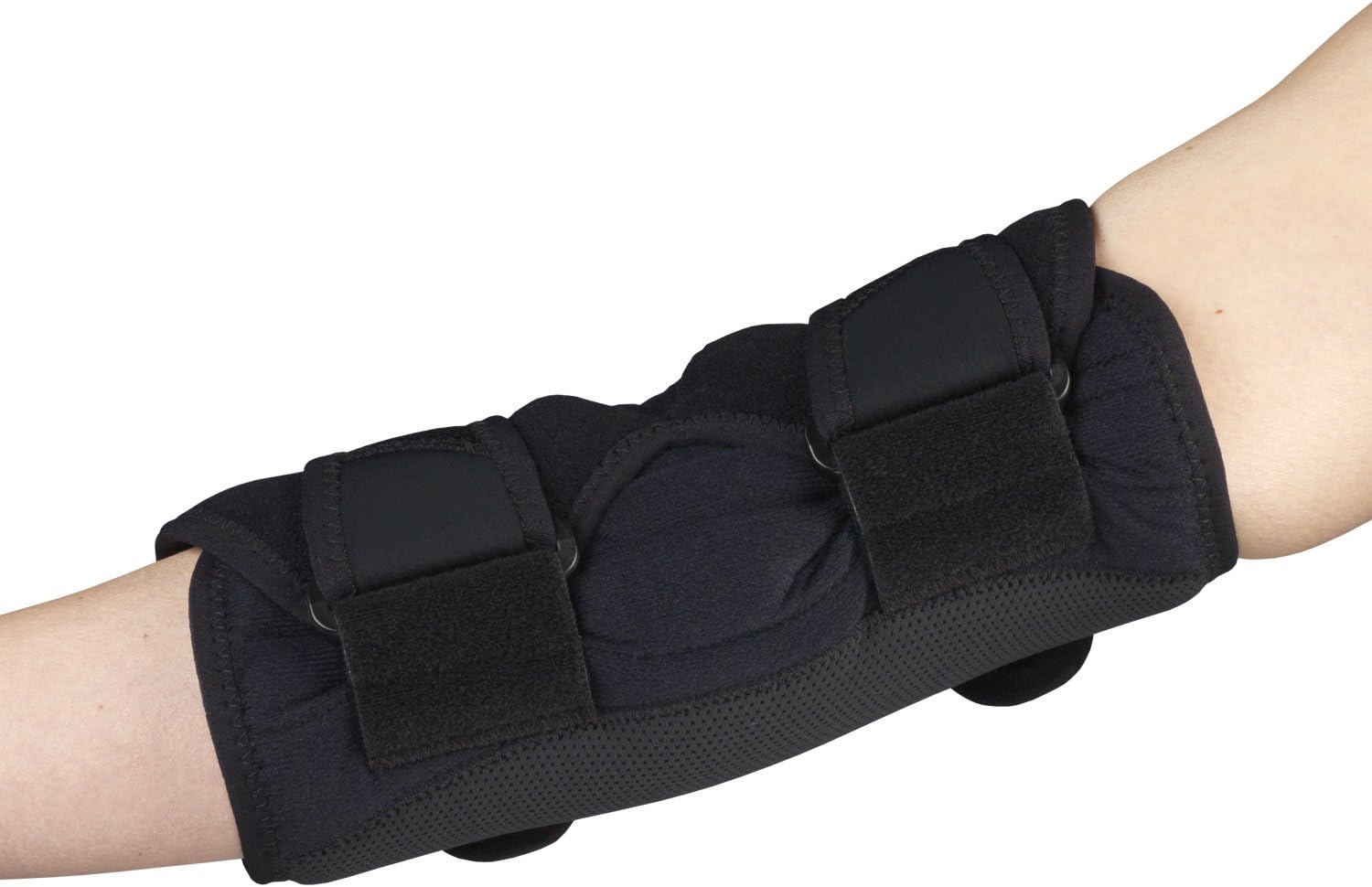 OTC Elbow Splint, Night Splint immobilizer and Brace Support, Medium, Black Health