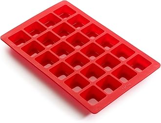 Lékué24 Cavity Mini Brownie Mould, Red,0216024R01M017