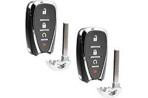 2X Keyless Entry Remote Key Fob Replacement 4-Button for 2021 2022 2023 2024 Chvrolet Equinox Trax (HYQ4AS, 13522874)