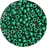 1000Pcs Green Pony Beads 6x9mm Bulk Acrylic Kandi Beads for Friendship Bracelets Jewelry Making Hair Braiding DIY Crafts