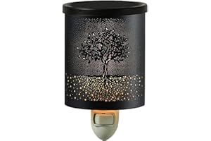Scented Wax Melter Plug in - Electric Aroma Warming Unit, Metal Crafted Housing, Flameless Fragrance Release, Soft Night Illu