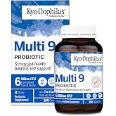 Kyolic Kyo-Dophilus Multi 9 Probiotic, 180 Capsules | Gluten-Free 6 Billion CFU Multi-Strain Blend of Nine Probiotic Strains for Healthy Gut Flora and Microbiome Support