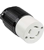 ENERLITES NEMA L6-30R Locking Connector for Generator, Twist Lock