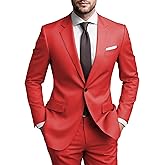 SHUZHXLZANGY Mens Suits Regular Fit 2 Piece Suit for Men Wedding Prom Business Formal Suit