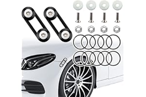 Mejiao Front Bumper Clips Black 12PC Quick Release Bumper Clips it Can be Applied to Front and Rear Bumpers,Trunks,Fenders,Hatches,Hoods,Etc.