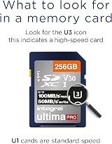 Integral 256GB SD Card U3 V30 4K Up to 100MB/s SDXC Ringed High Speed view 3