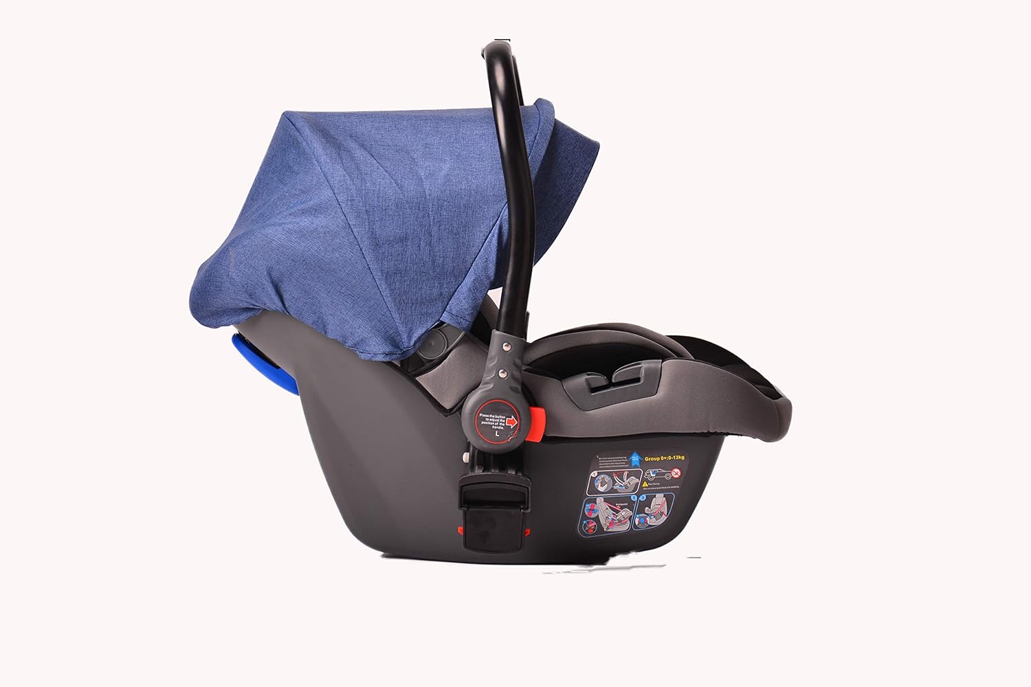 blue pram travel system